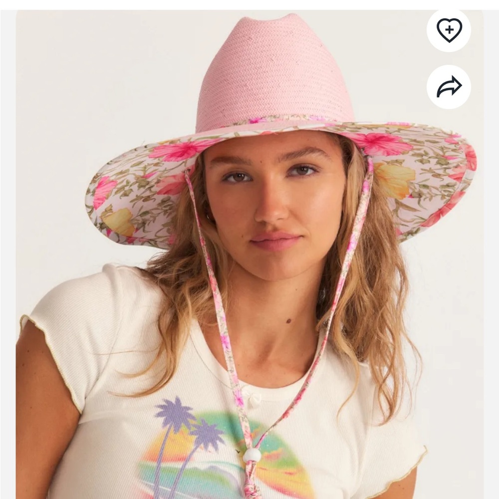 LoveShackFancy Pink Floral Hat